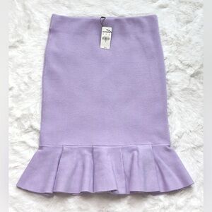 NWT EXPRESS BODY CONTOUR HIGH WAISTED RUFFLE SWEATER PENCIL SKIRT